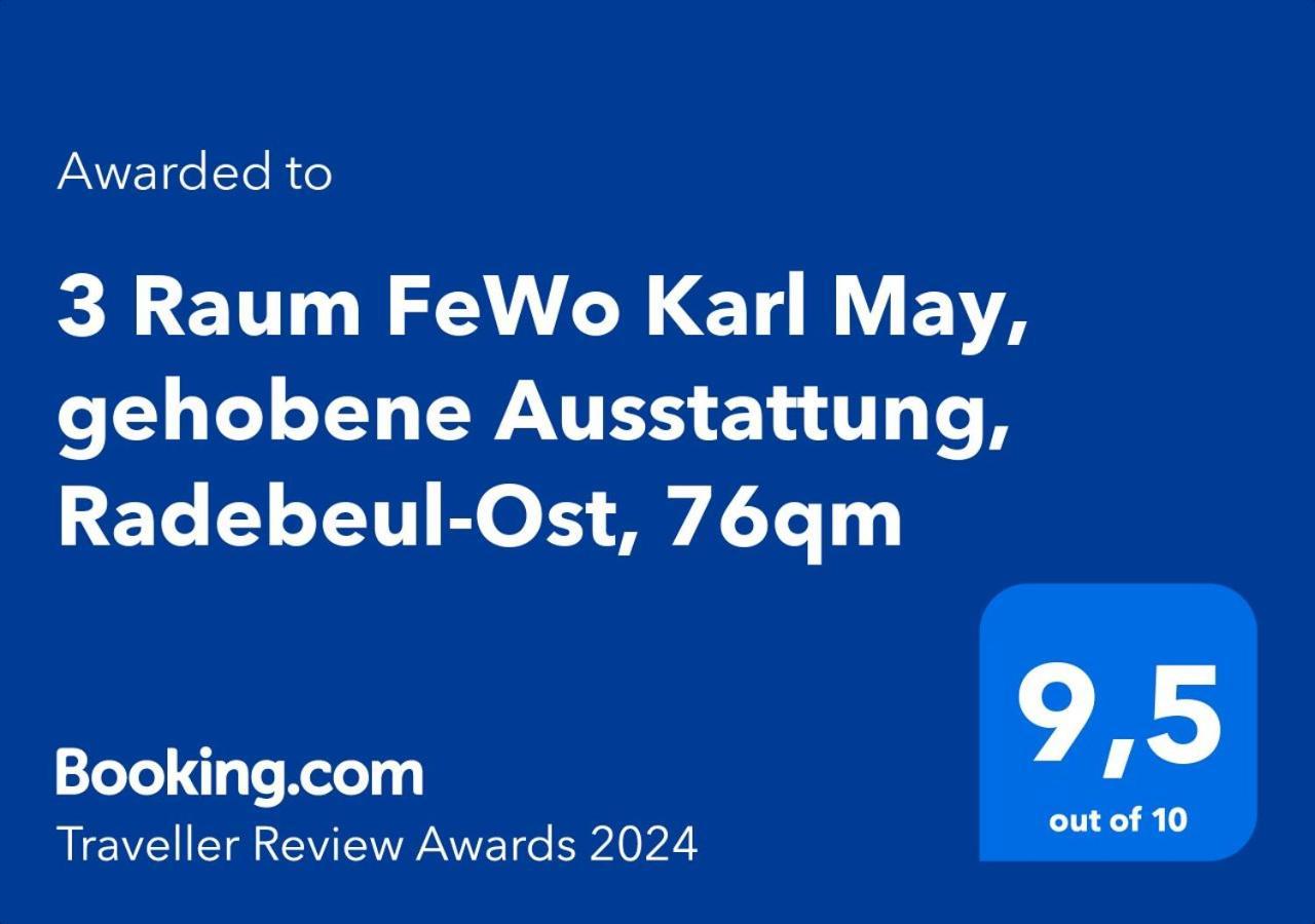 3 Raum Fewo Karl May, Gehobene Ausstattung, Radebeul-Ost, 76Qm 외부 사진